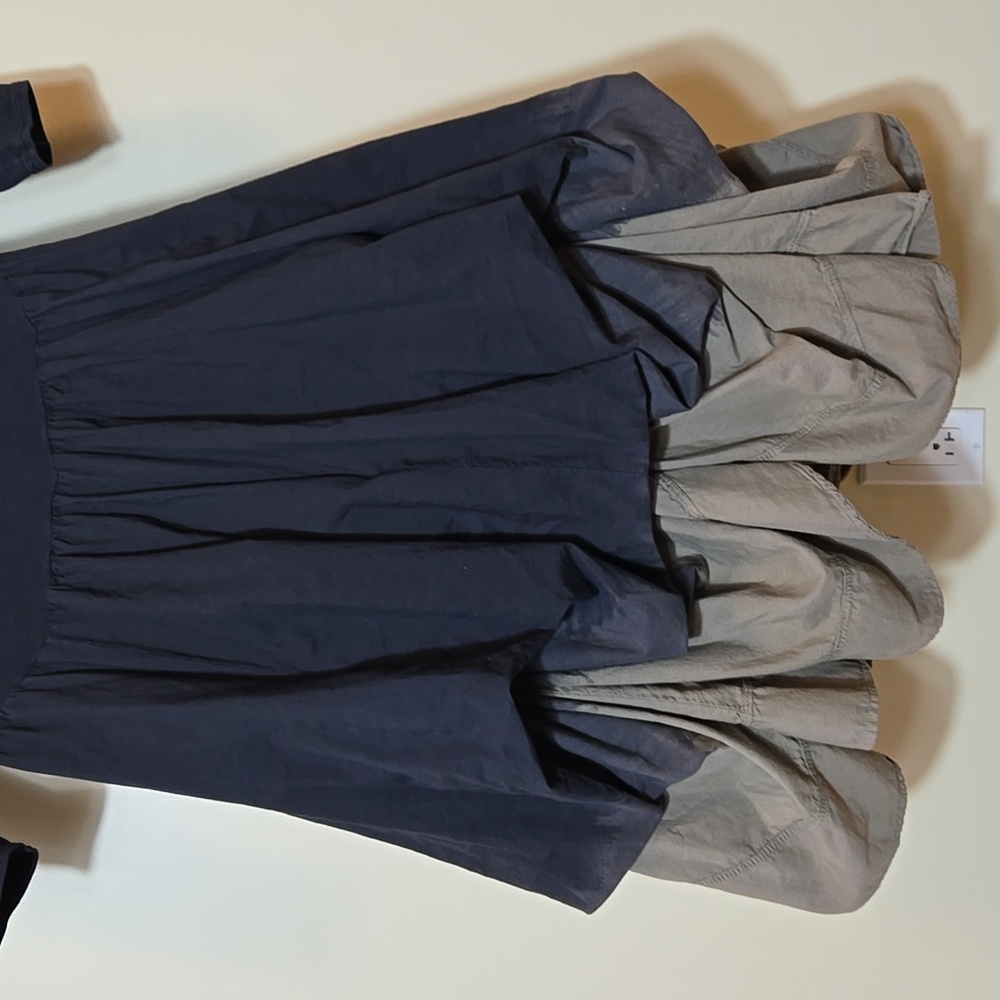 Luna Luz Women's Dress Size Medium Bubble Tie Hem Dip Dye Hippie Festival Cotton - Picture 7 of 15